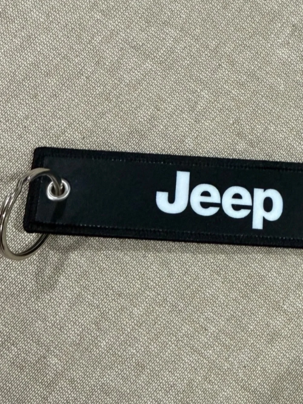 Jeep logo Jet tag keychain for keys